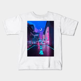 Cyber Alley (Tokyo) Kids T-Shirt